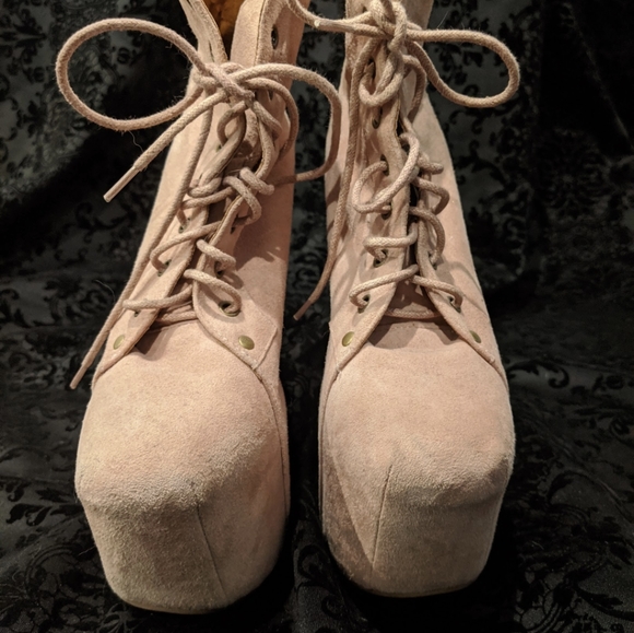 Jeffrey Campbell Night Lita's in Dusty Pink Suede - Picture 3 of 3